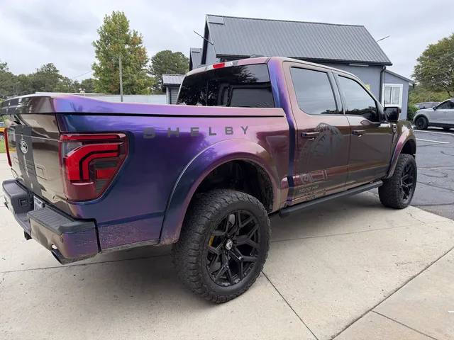 Color-shift F-150, rear view