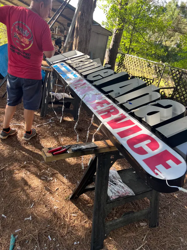 Lighted channel letters: work in progress